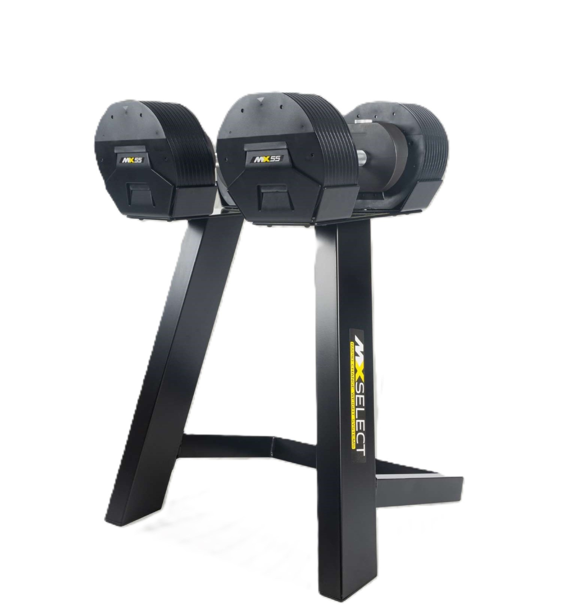 MX Select MX55 Kurzhanteln mit Ständer - Verstellbereich 4,5 - 24,9 kg